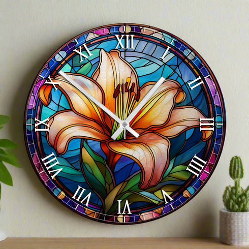 Lily Suncatcher Effect Clock
